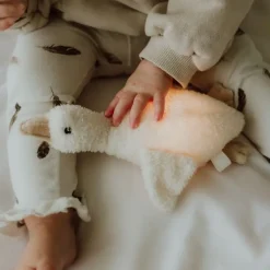 Peluche lumineuse Liva l’oie beige