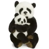 Peluche Maman Panda avec bébé WWF - 28 cm