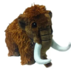 Peluche Mammouth poils longs - 23 cm