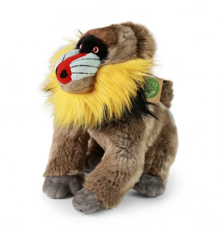 Peluche mandrill - 28 cm