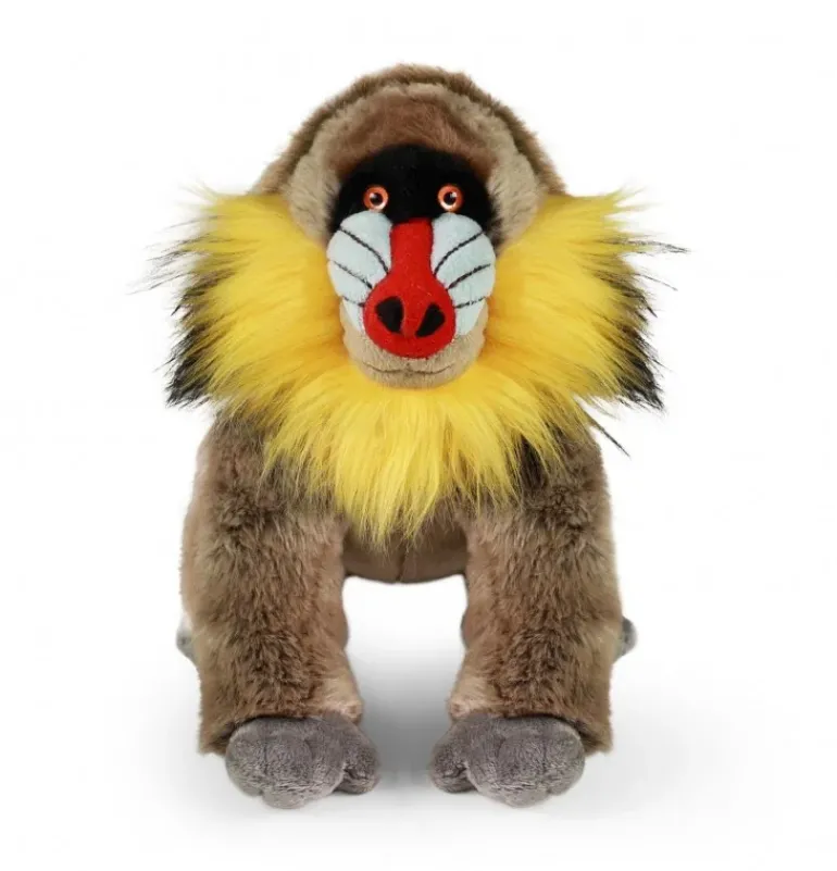Peluche mandrill - 28 cm