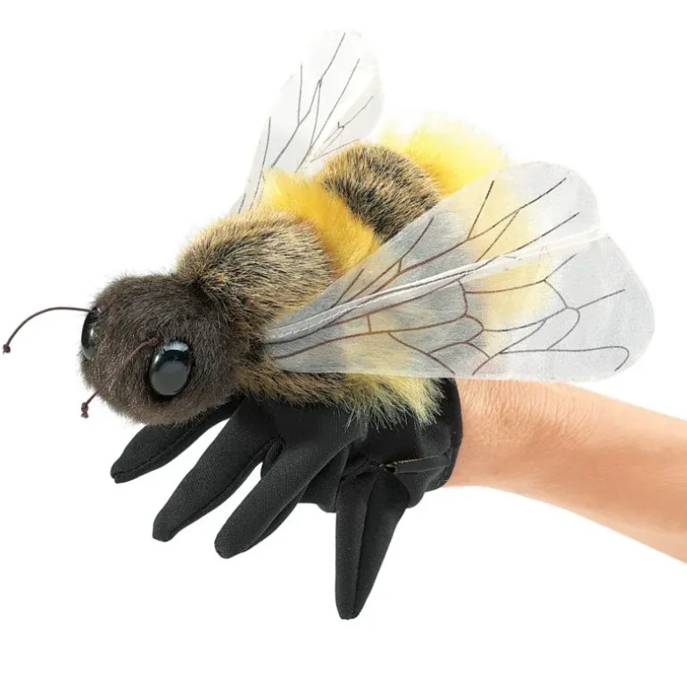 Peluche marionnette Abeille (Gant marionnette)