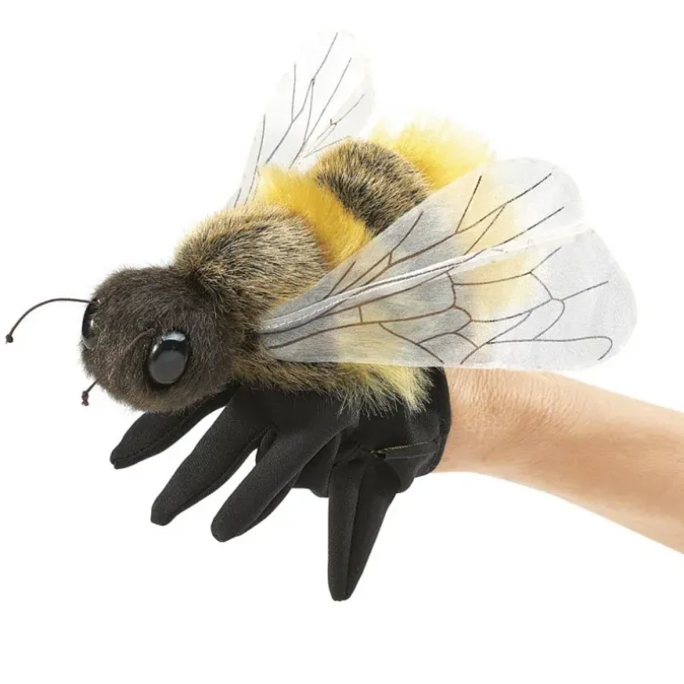 Peluche marionnette Abeille (Gant marionnette)