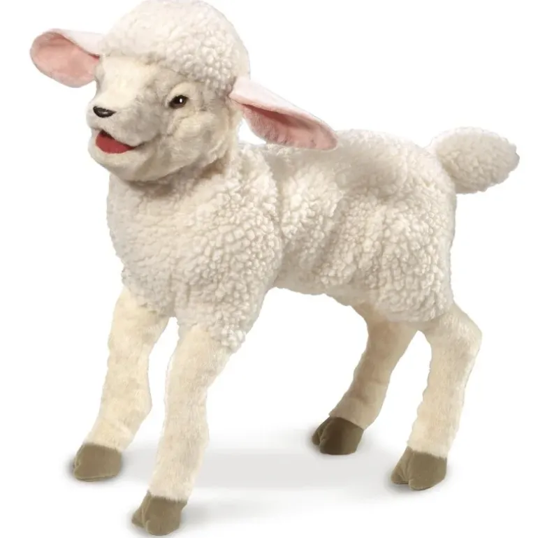 Peluche marionnette Agneau