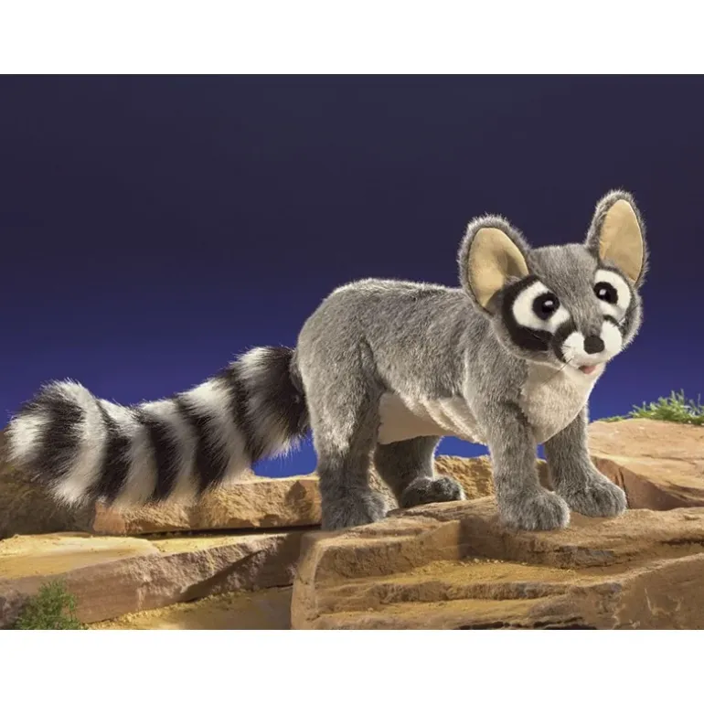 Peluche marionnette Bassaris rusé
