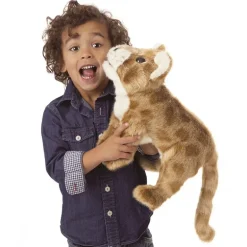 Peluche marionnette Bébé lion