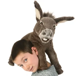 Peluche marionnette Bébé âne