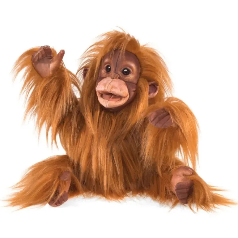 Peluche marionnette Bébé Orang Outan