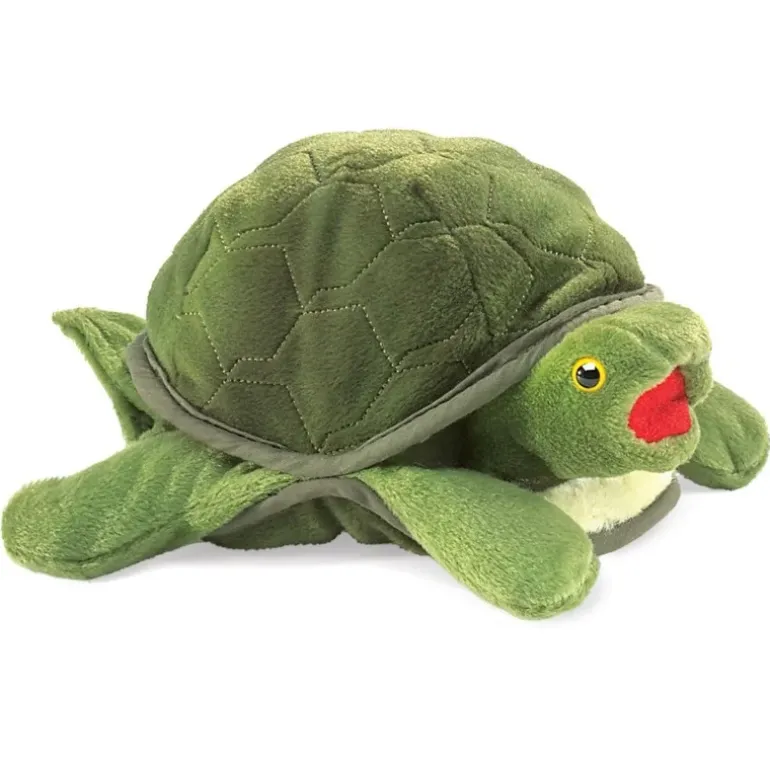 Peluche marionnette Bébé tortue