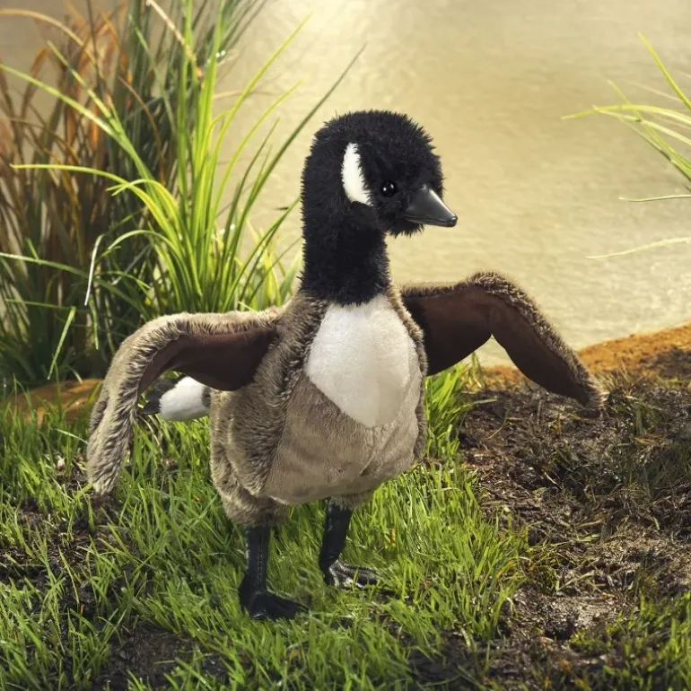 Peluche marionnette Bernache du Canada