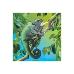 Peluche marionnette Caméléon