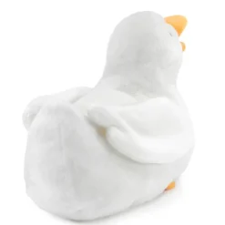 Peluche marionnette canard blanc
