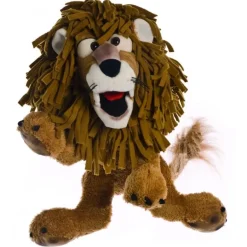 Peluche marionnette Carl le lion - 43 cm
