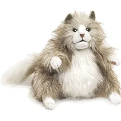 Peluche marionnette Chat Potelé