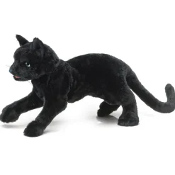 Peluche marionnette chat noir