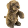 Peluche marionnette Chien assis
