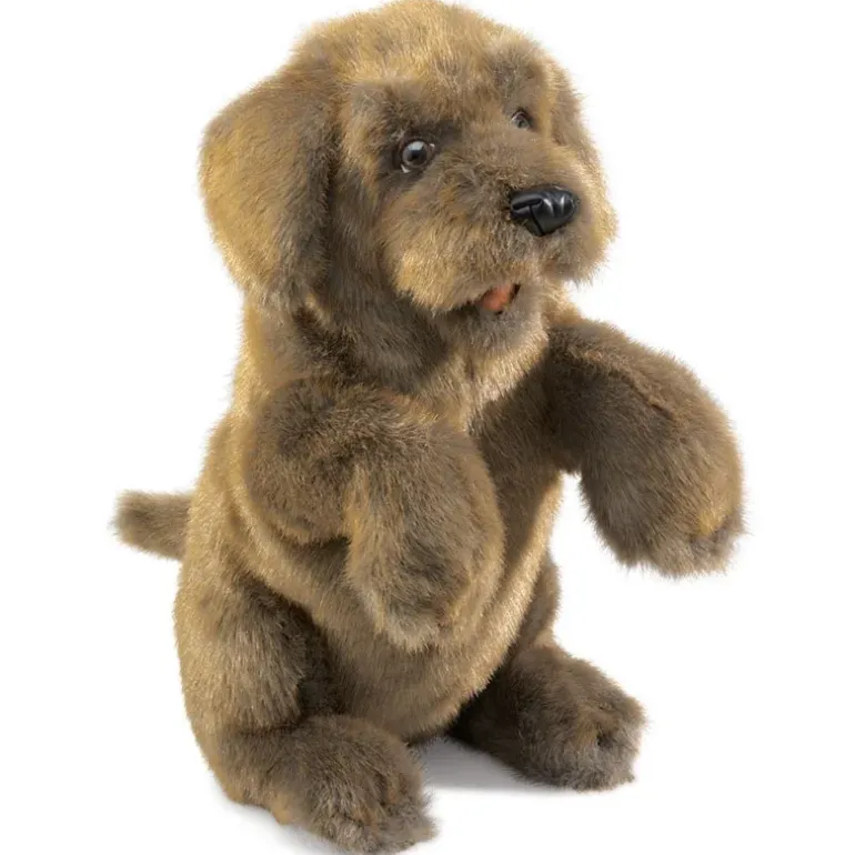 Peluche marionnette Chien assis