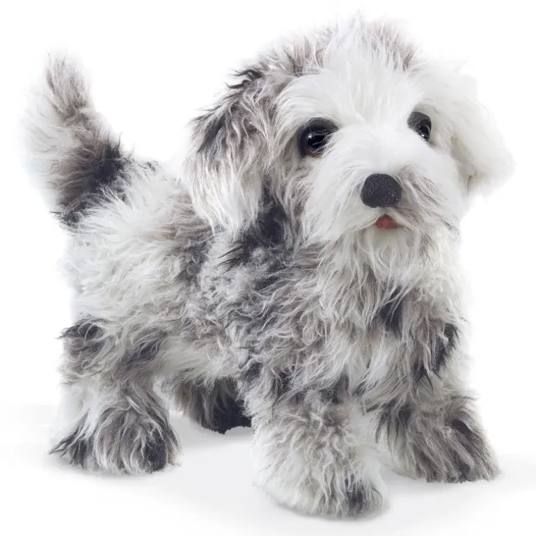 Peluche marionnette Chiot Shih Tzu