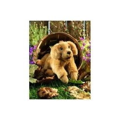 Peluche marionnette Chiot Golden Retriever