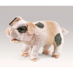 Peluche marionnette Cochon grognant