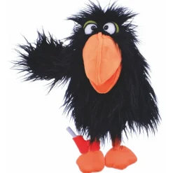 Peluche marionnette Corbeau messager Thank you - 32 cm