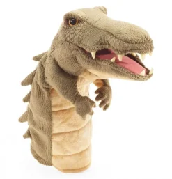 Peluche marionnette crocodile