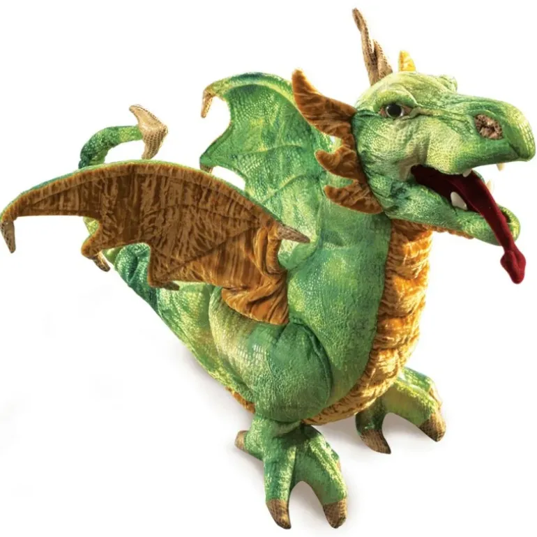 Peluche marionnette Dragon Lindworm