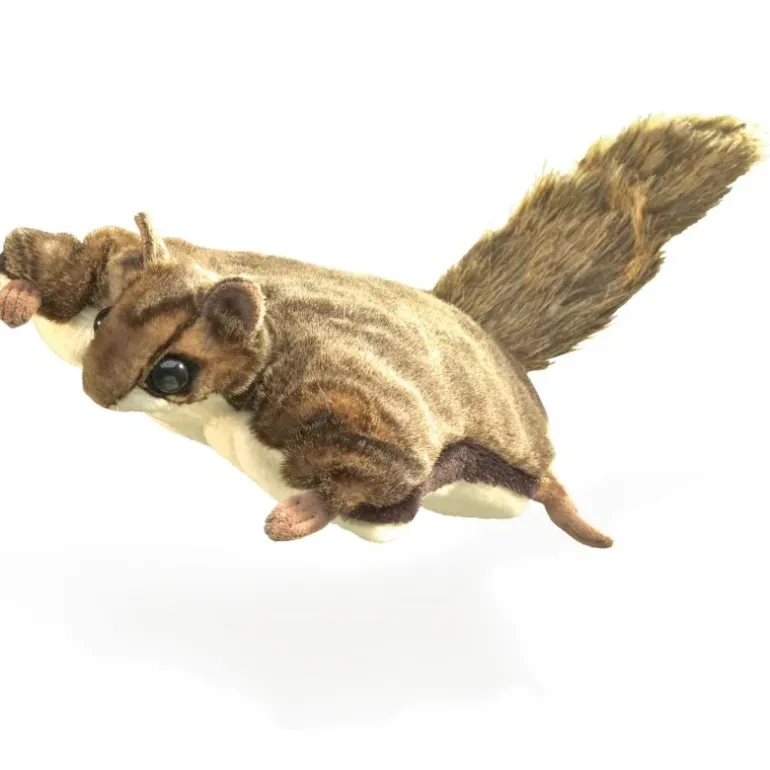 Peluche marionnette Ecureuil volant (polatouche)
