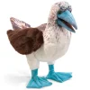 Peluche marionnette fou à pieds bleus
