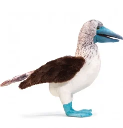 Peluche marionnette fou à pieds bleus