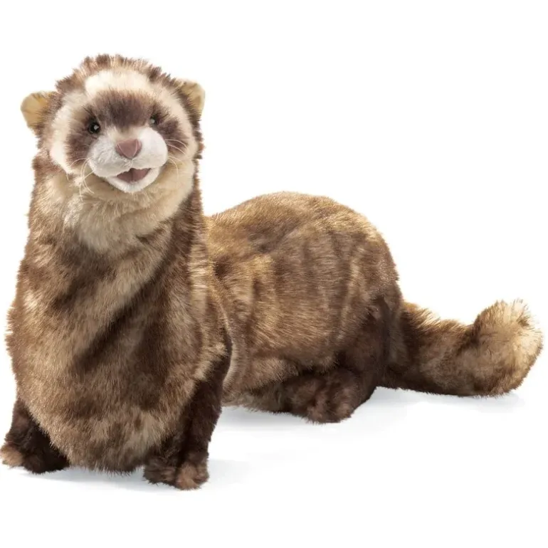 Peluche marionnette Furet