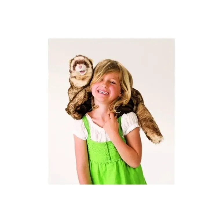 Peluche marionnette Furet