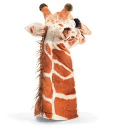 Peluche marionnette girafe