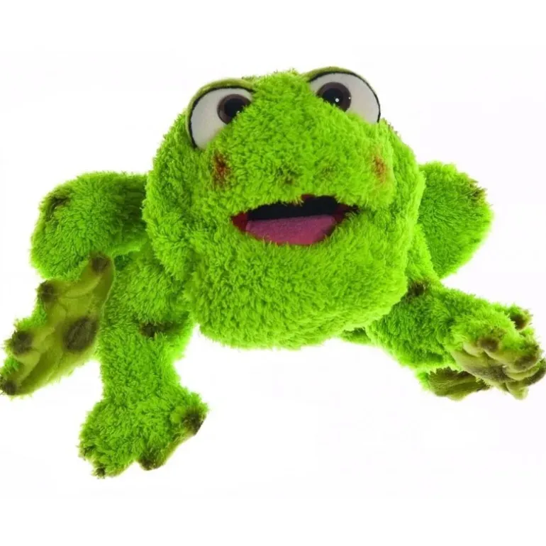 Peluche marionnette grenouille Rolf