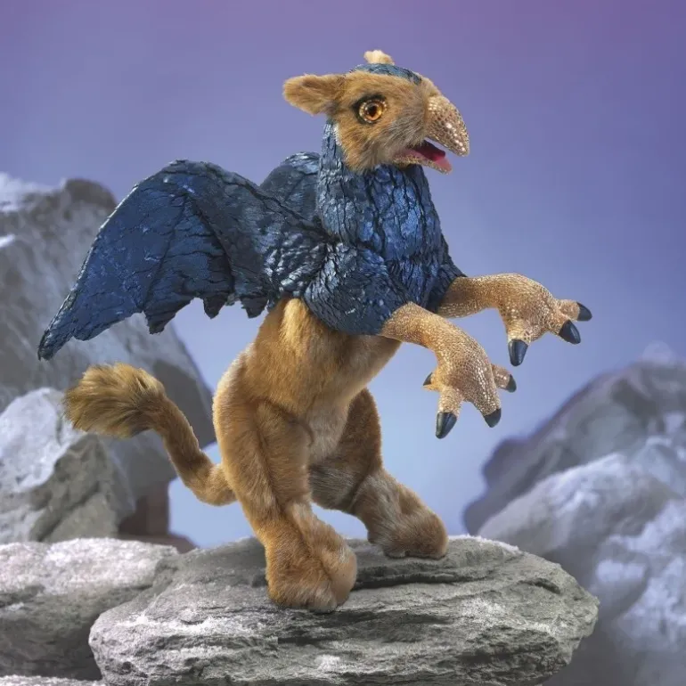 Peluche marionnette Griffon