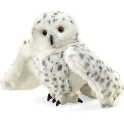 Peluche marionnette Harfang de neige