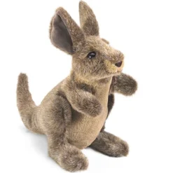 Peluche marionnette Jeune Kangourou