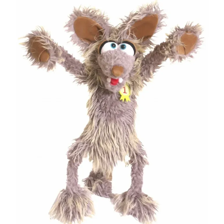 Peluche marionnette Jörg Schlawenski le coyote