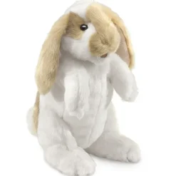 Peluche marionnette Lapin bélier debout