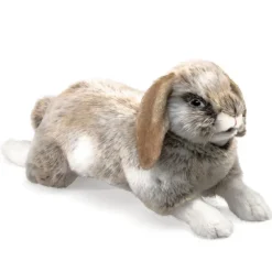 Peluche marionnette Lapin bélier hollandais