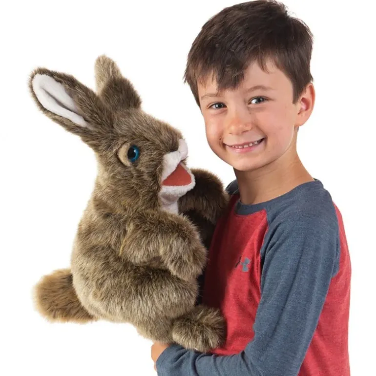Peluche marionnette Lapin