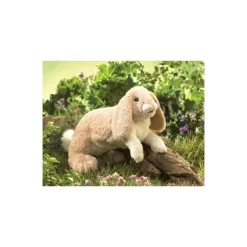 Peluche marionnette Lapin câlin