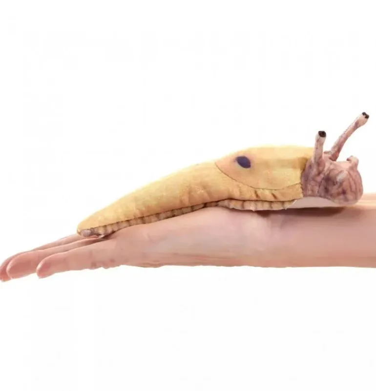 Peluche marionnette Mini Limace Banane
