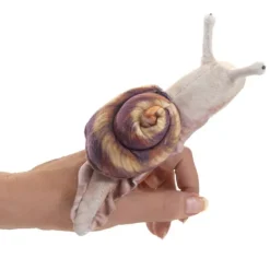 Peluche marionnette mini escargot