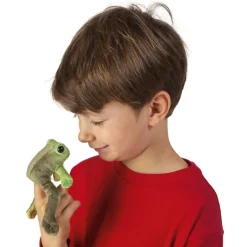 Peluche marionnette Mini grenouille assise