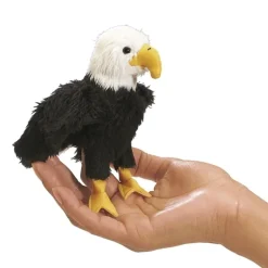 Peluche marionnette Mini Pygargue à tête blanche