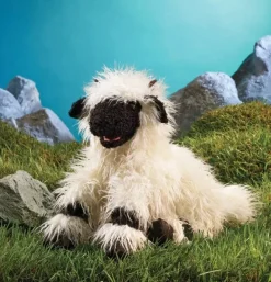 Peluche marionnette mouton Nez Noir du Valais