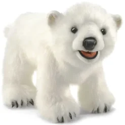 Peluche marionnette Ourson Polaire