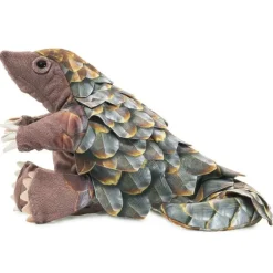Peluche marionnette pangolin