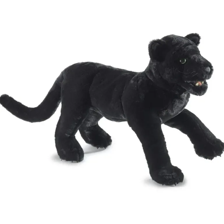 Peluche marionnette Panthère noire